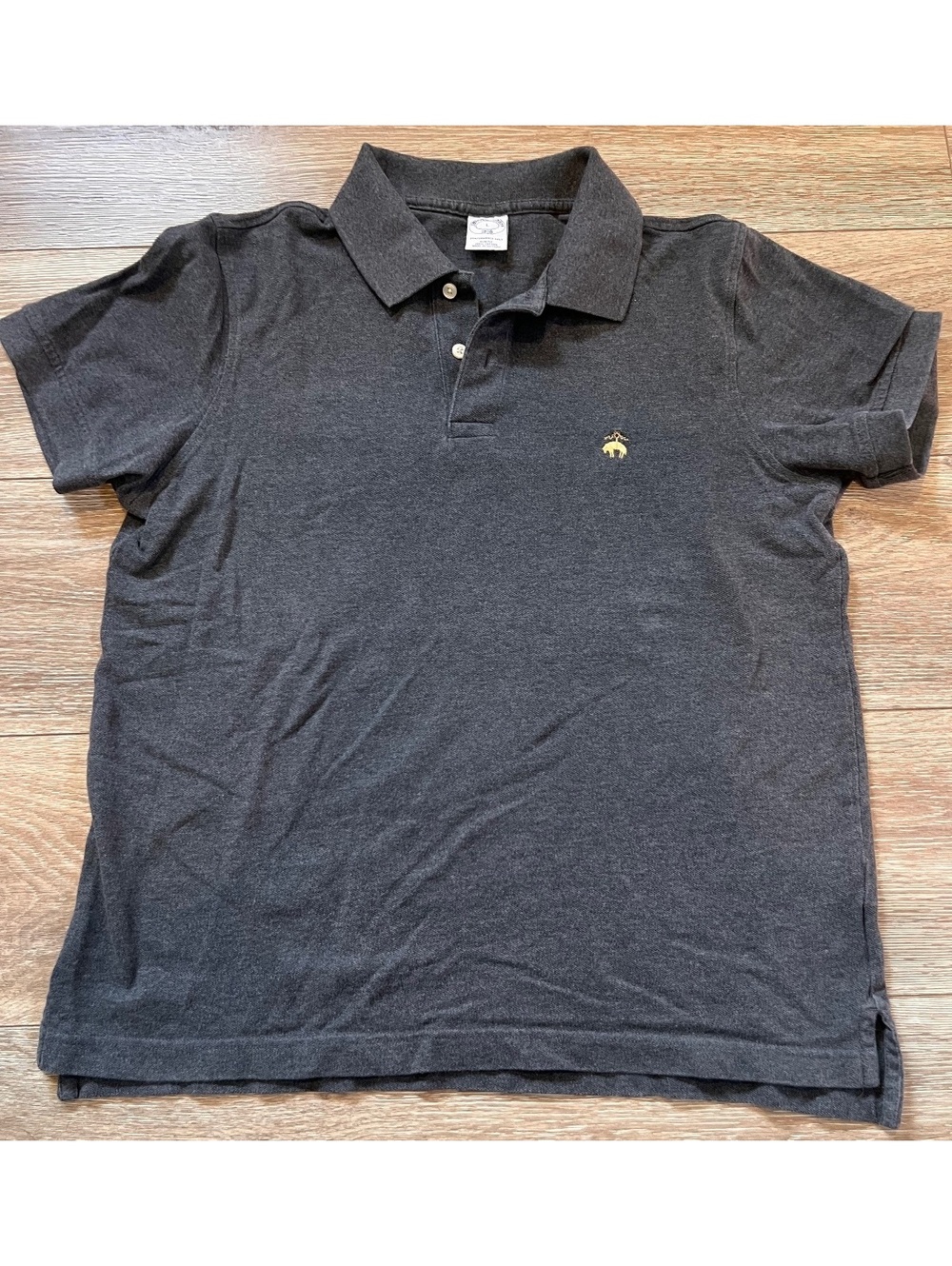 Brooks Brothers Charcoal Gray Polo Shirt Size Large